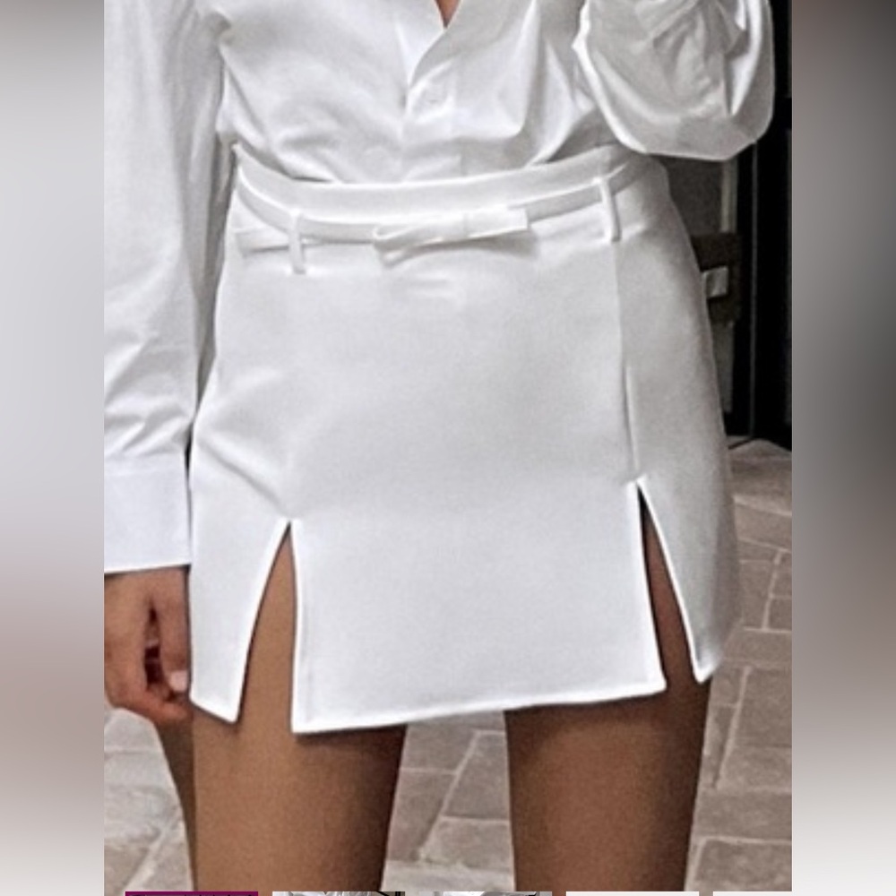 Zara white skort